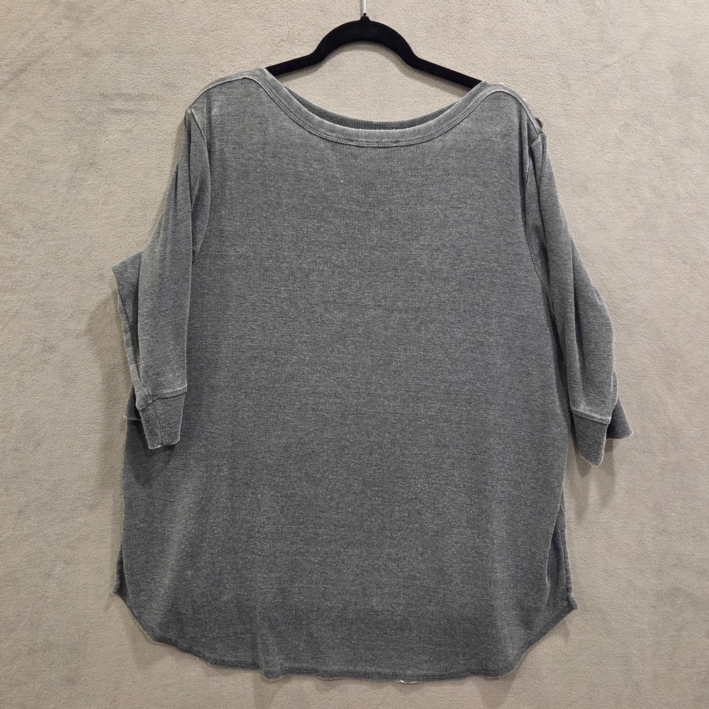 Jane & Delancy Tunic Sweatshirt Top Womens Size XL Button Accents Oversize Comfy - Picture 2 of 8